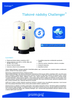Technický list Global Water Challenger
