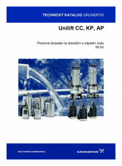 Katalogový list čerpadel Unilift CC,KP,AP