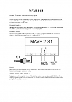 Schéma zapojení MAVE2-HH1,2,3