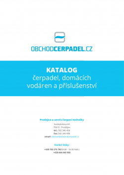 Katalog čerpací techniky OBCHODCERPADEL.CZ