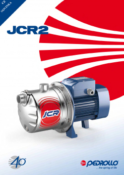 JCR2 pumps