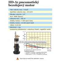 Sudové čerpadlo DINO/HD-PPHT s pneumatickým motorem HD-A1 délka sací trubky 1000mm