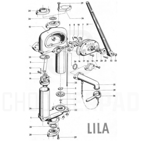 Pístové čerpadlo LILA 75 ( Ruční pumpa LILA 75K Kovoplast )