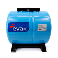 EVAK PUMPS SPTB 058H - Horizontální membránová nádoba 58 litrů, 10 BAR, 90°C, G1"