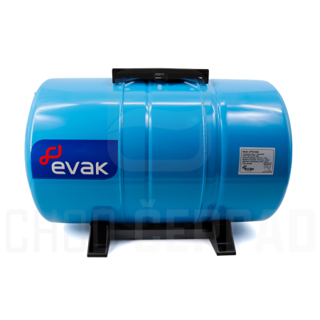 EVAK PUMPS SPTB 080H - Horizontální membránová nádoba 80 litrů, 10 BAR, 90°C, G1"