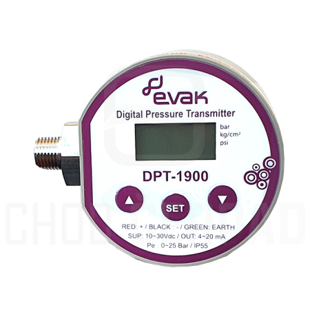EVAK PUMPS DPT-1900, Tlakový snímač 0~25BAR, 4~20mA, kabel 3m