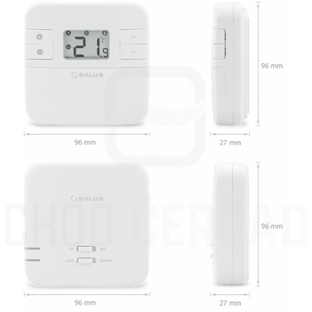 SALUS RT310RF - Bezdrátový digitální manuální termostat