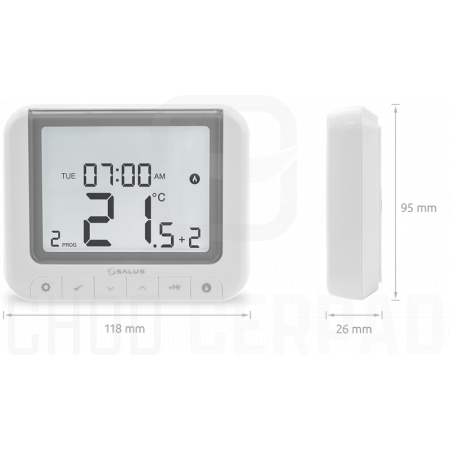 SALUS RT520 - Digitální programovatelný termostat s možností OpenTherm