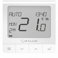 SALUS SQ610 - Multifunkční termostat s čidle vlhkosti vestavěnou Li-Ion baterií