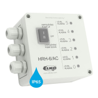 HRH-6 /AC Hladinový spínač pro monitorování 5 hladin ve zvýšeném krytí