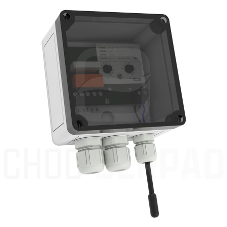 TEV-1  Dvouúrovňový termostat s rozsahem -20 až +20 °C ve zvýšeném krytí