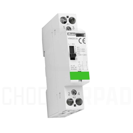 VSM220 -02 /24V AC Instalační stykač s manuálním ovládáním 2x20A